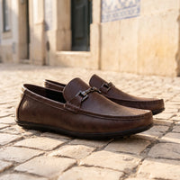 Mocassins En Cuir Véritable Avec Mors Pour Homme - Lifestyle — Mediterranean Editorial