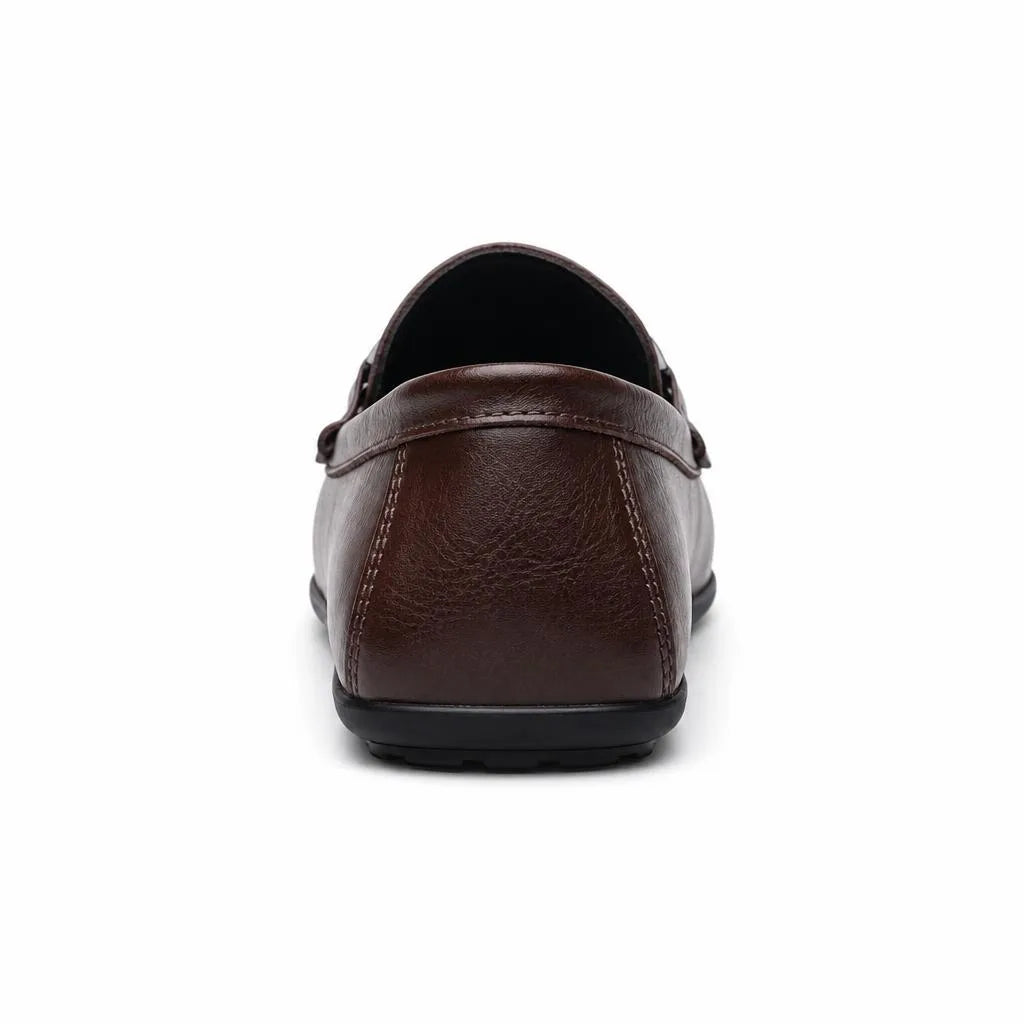 Mocassins En Cuir Véritable Avec Mors Pour Homme - Studio - Behind view