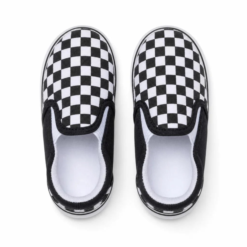 Mocassins En Toile À Damier Carreaux Pour Bébé Garçon - Studio - Top view