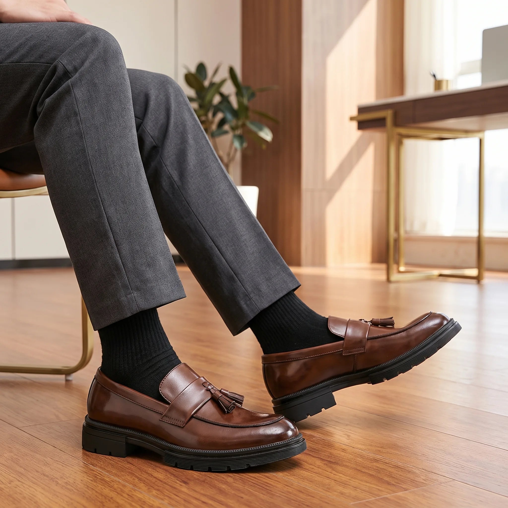 Mocassins Habillés À Glands En Cuir Véritable Pour Homme - Lifestyle — Worn Editorial