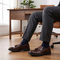 Mocassins Habillés À Glands En Cuir Véritable Pour Homme - Lifestyle — Worn Editorial