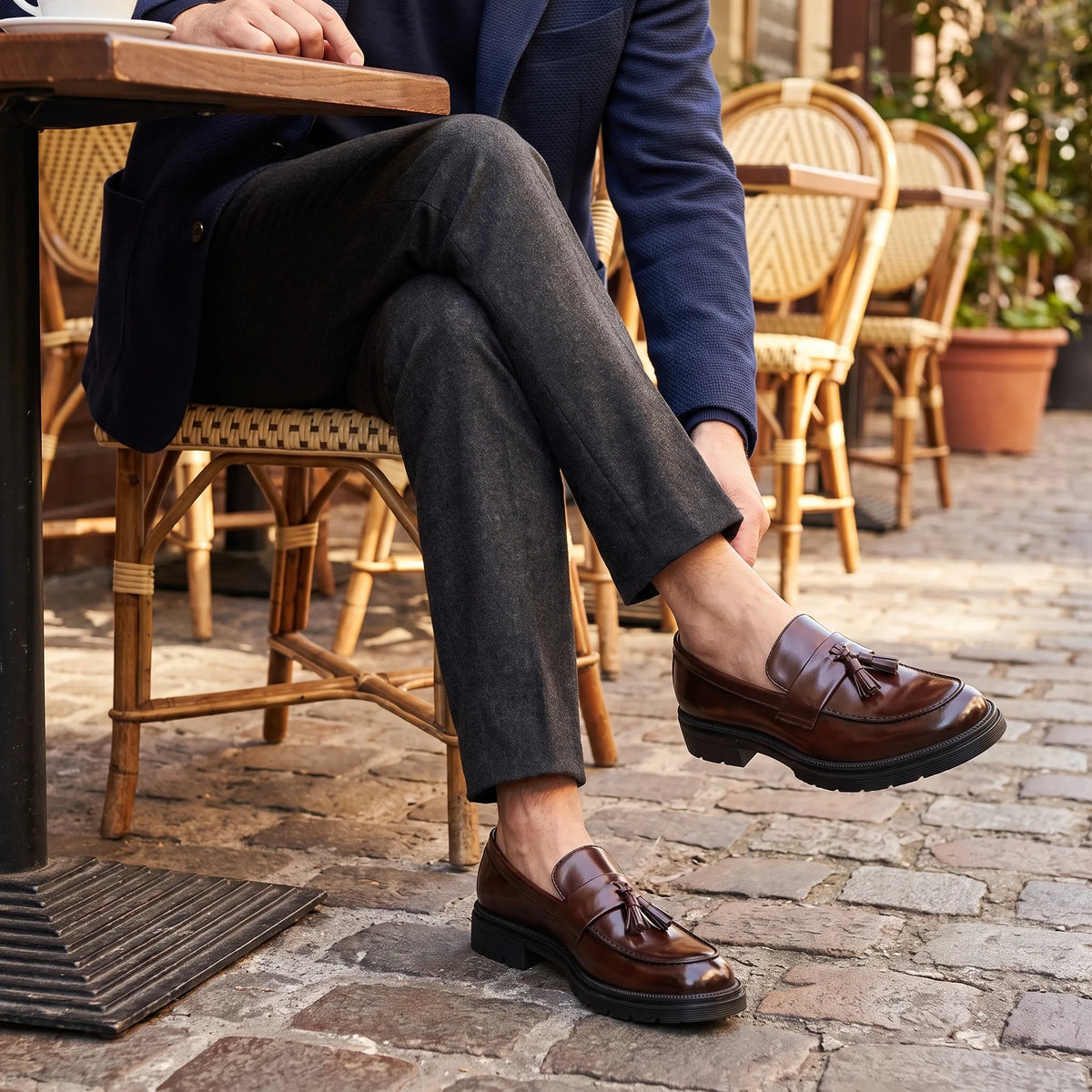 Mocassins Habillés À Glands En Cuir Véritable Pour Homme - Lifestyle — Worn Editorial