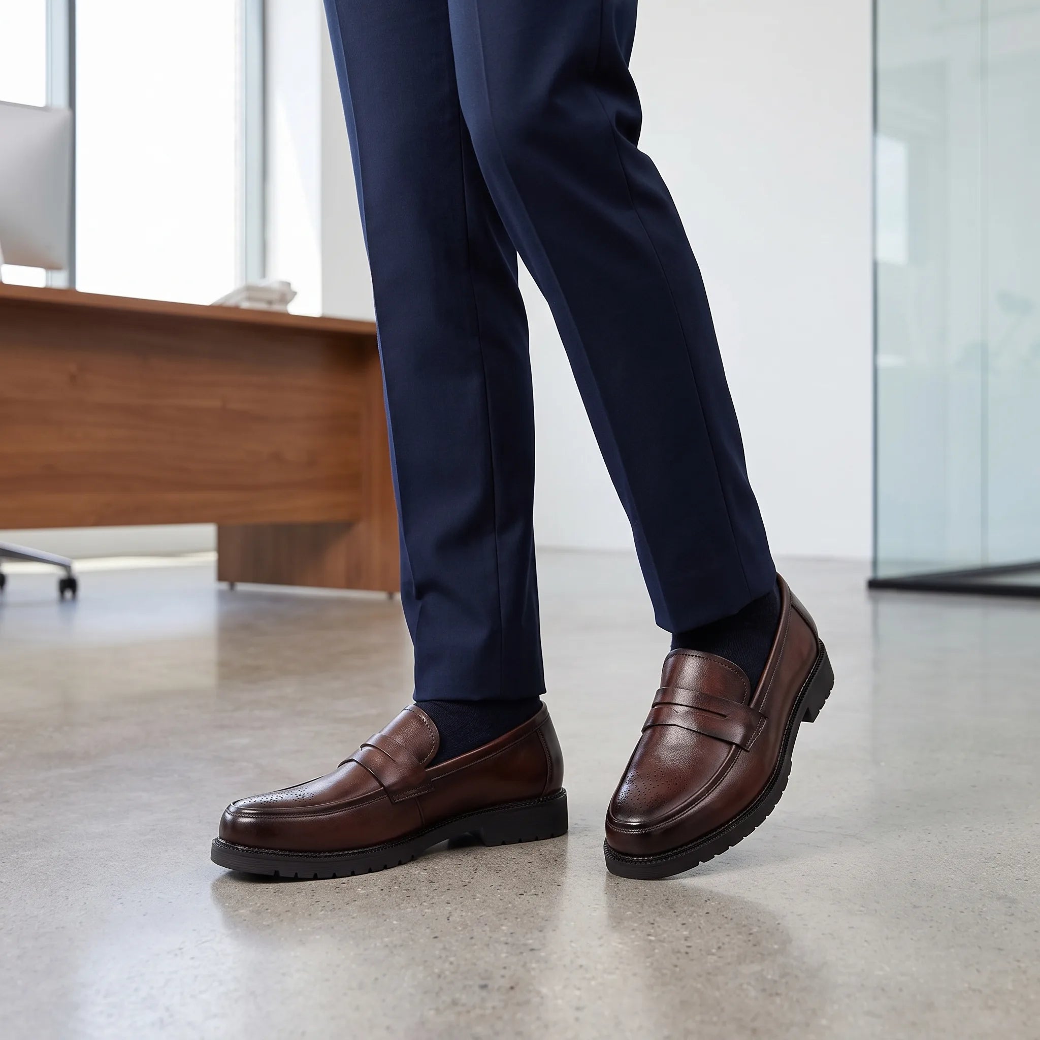 Mocassins Habillés En Cuir Véritable Pour Homme - Lifestyle — Worn Editorial
