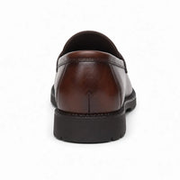 Mocassins Habillés En Cuir Véritable Pour Homme - Studio - Behind view