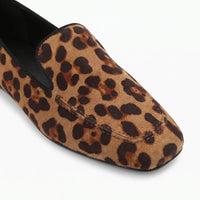 Mocassins Imprimé Léopard À Bout Carré Pour Femme - Studio — Detail Close-up