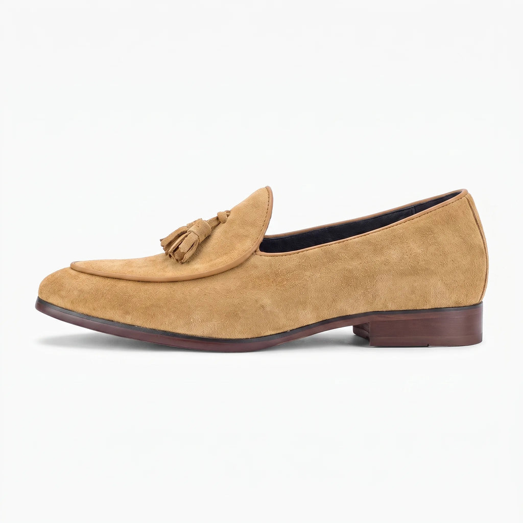 Mocassins Indiens En Daim Pour Homme - Studio — Side Profile