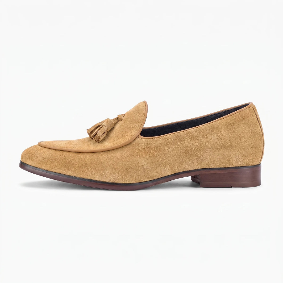 Mocassins Indiens En Daim Pour Homme - Studio — Side Profile