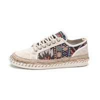 Mocassins Indiens En Toile - Studio — Side Profile