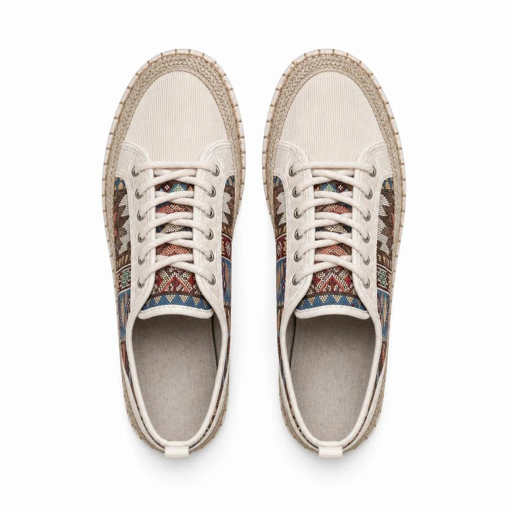 Mocassins Indiens En Toile - Studio - Top view