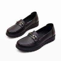 Mocassins Orthopédiques À Semelle Noire Pour Femmes - Studio — Front 3/4 Pair