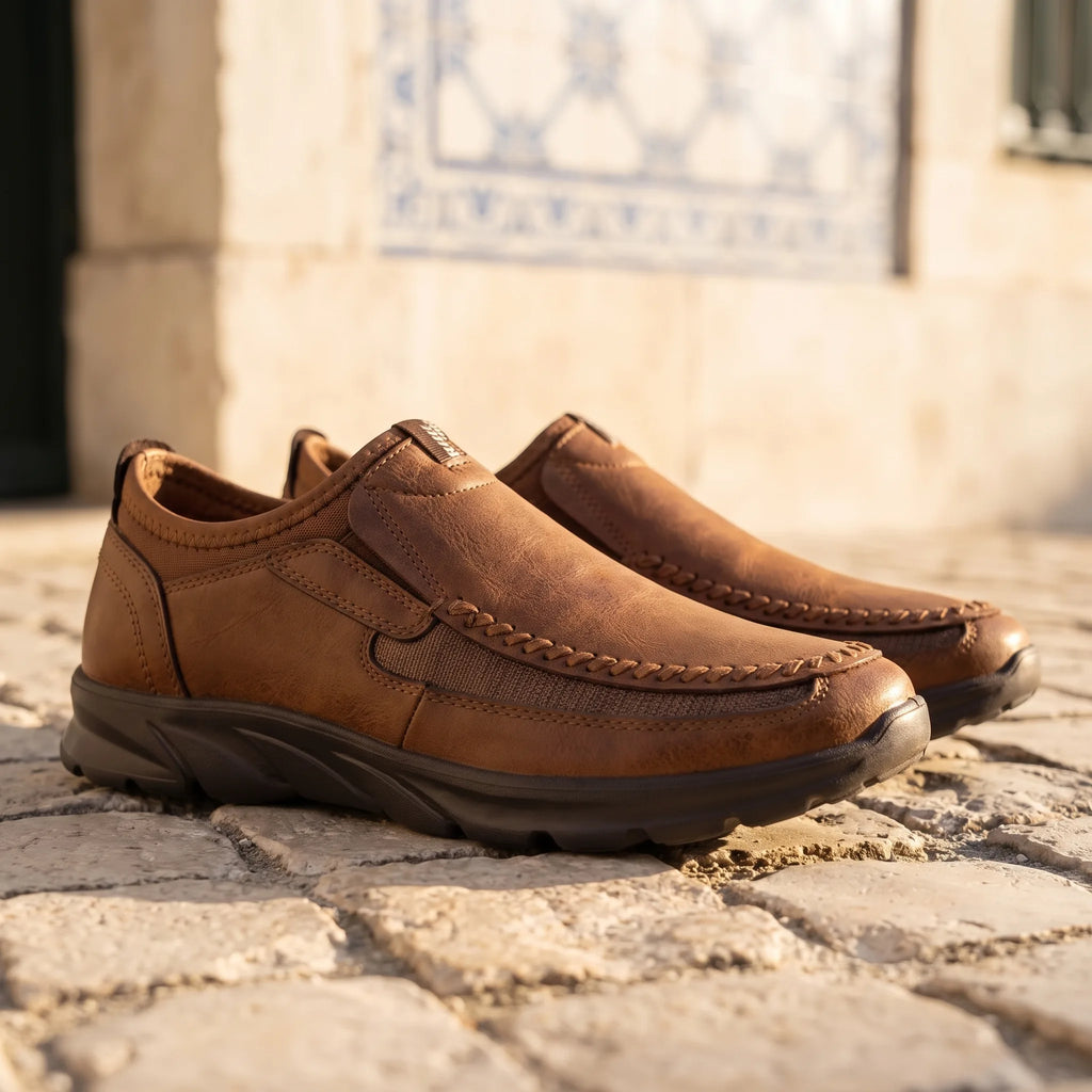 Mocassins Orthopédiques de Marche Pour Homme - Lifestyle — Mediterranean Editorial