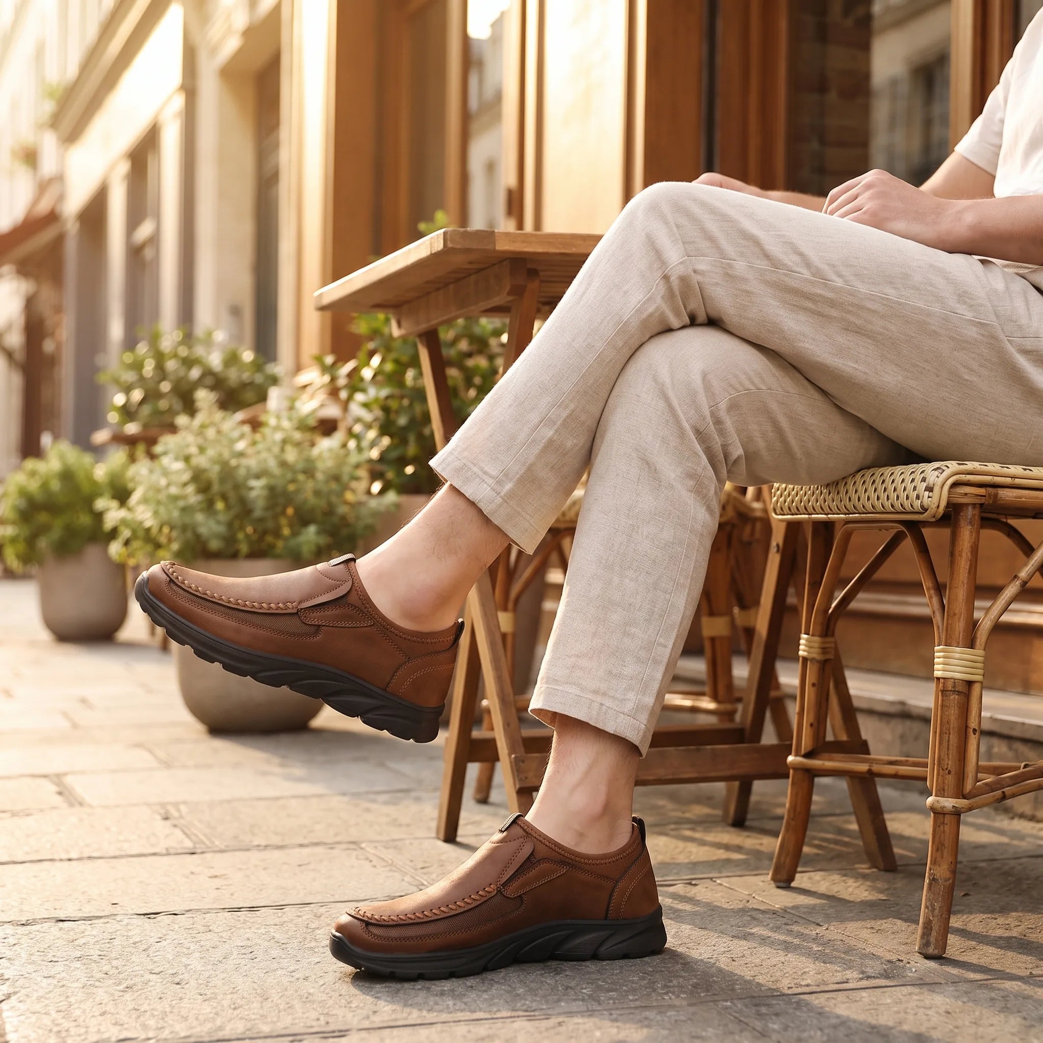 Mocassins Orthopédiques de Marche Pour Homme - Lifestyle — Worn Editorial