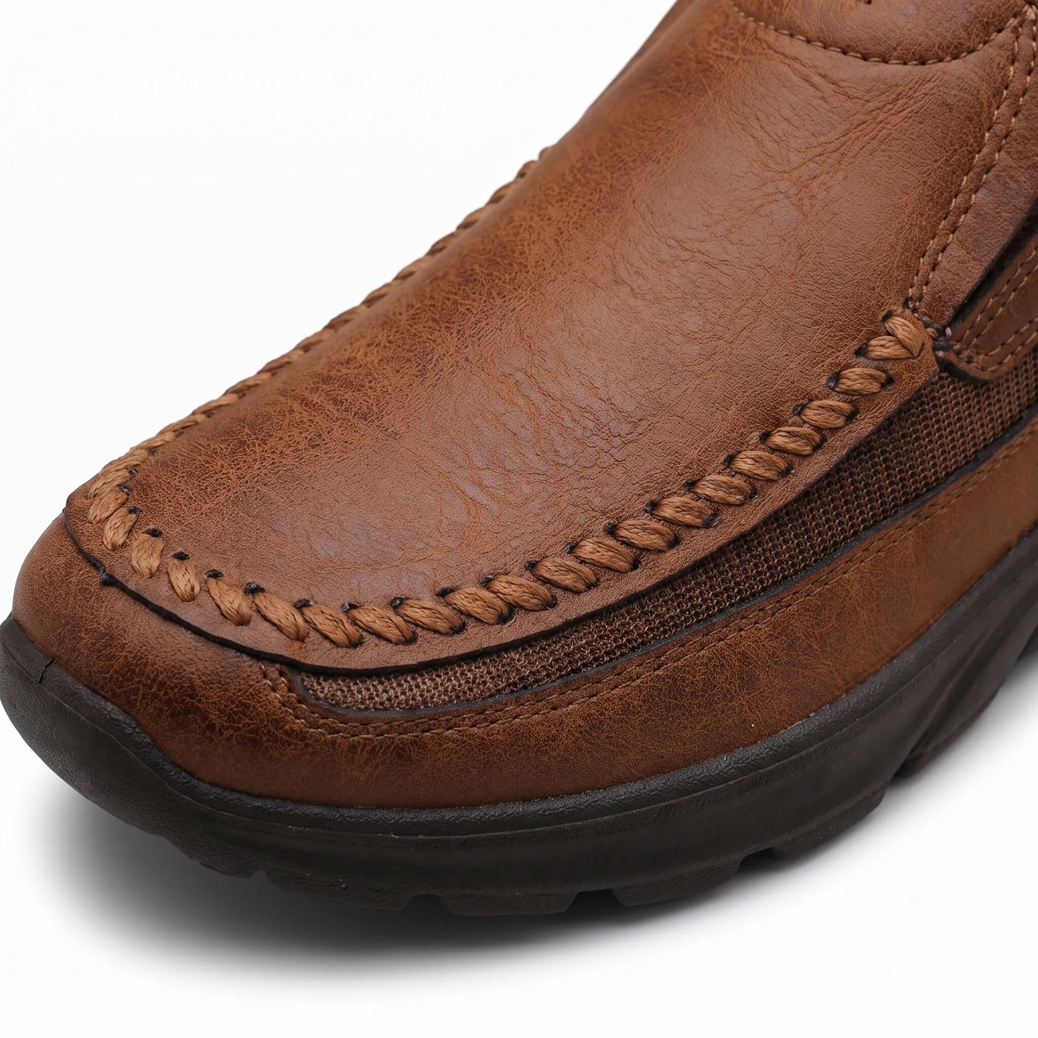 Mocassins Orthopédiques de Marche Pour Homme - Studio — Detail Close-up Image