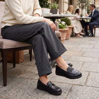 Mocassins Orthopédiques Effet Cuir Avec Coutures Apparentes Pour Femme - Lifestyle — Worn Editorial