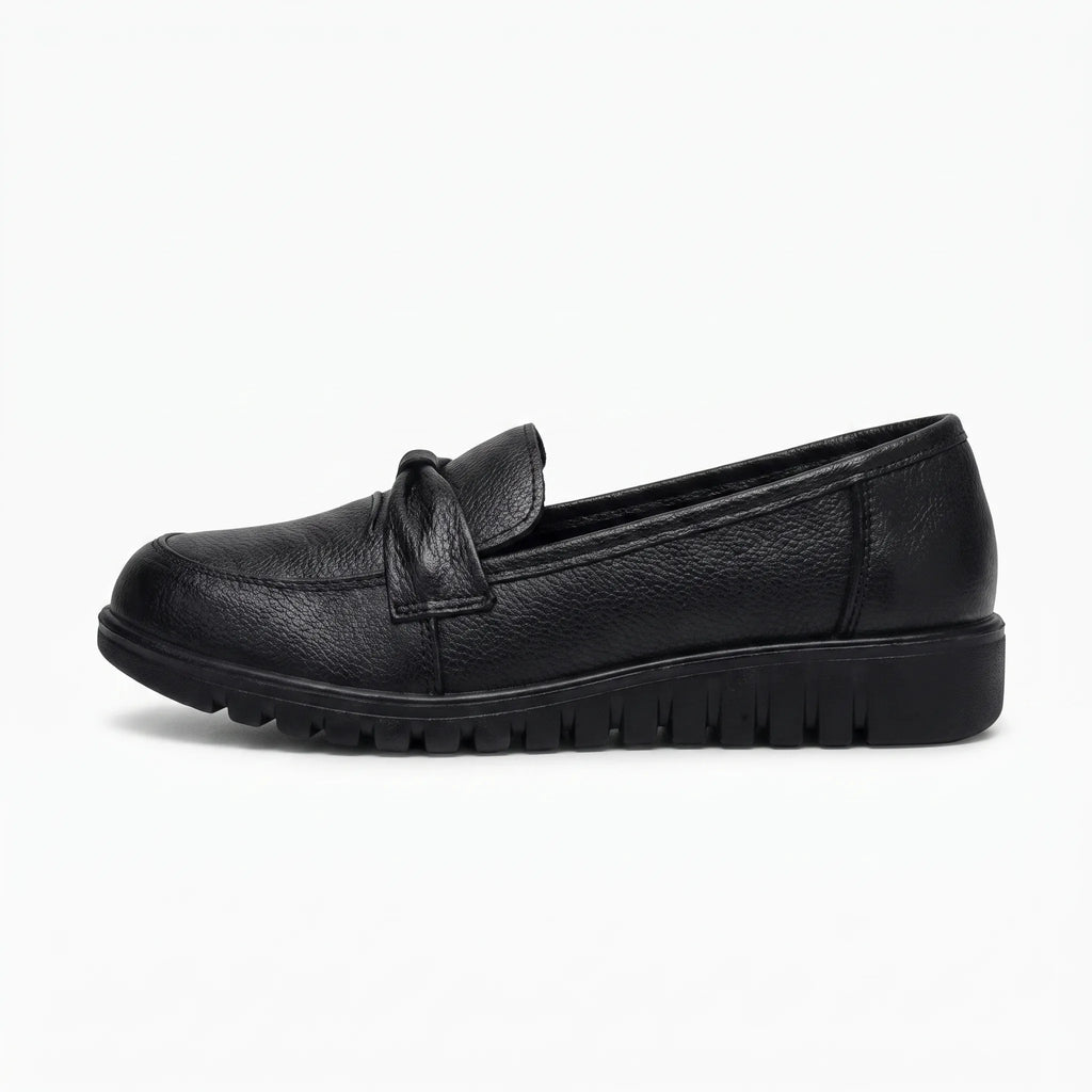Mocassins Orthopédiques Effet Cuir Avec Coutures Apparentes Pour Femme - Studio — Side Profile