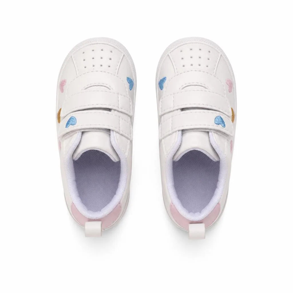 Mocassins Pour Bébé Fille À Motif Coeur - Studio - Top view