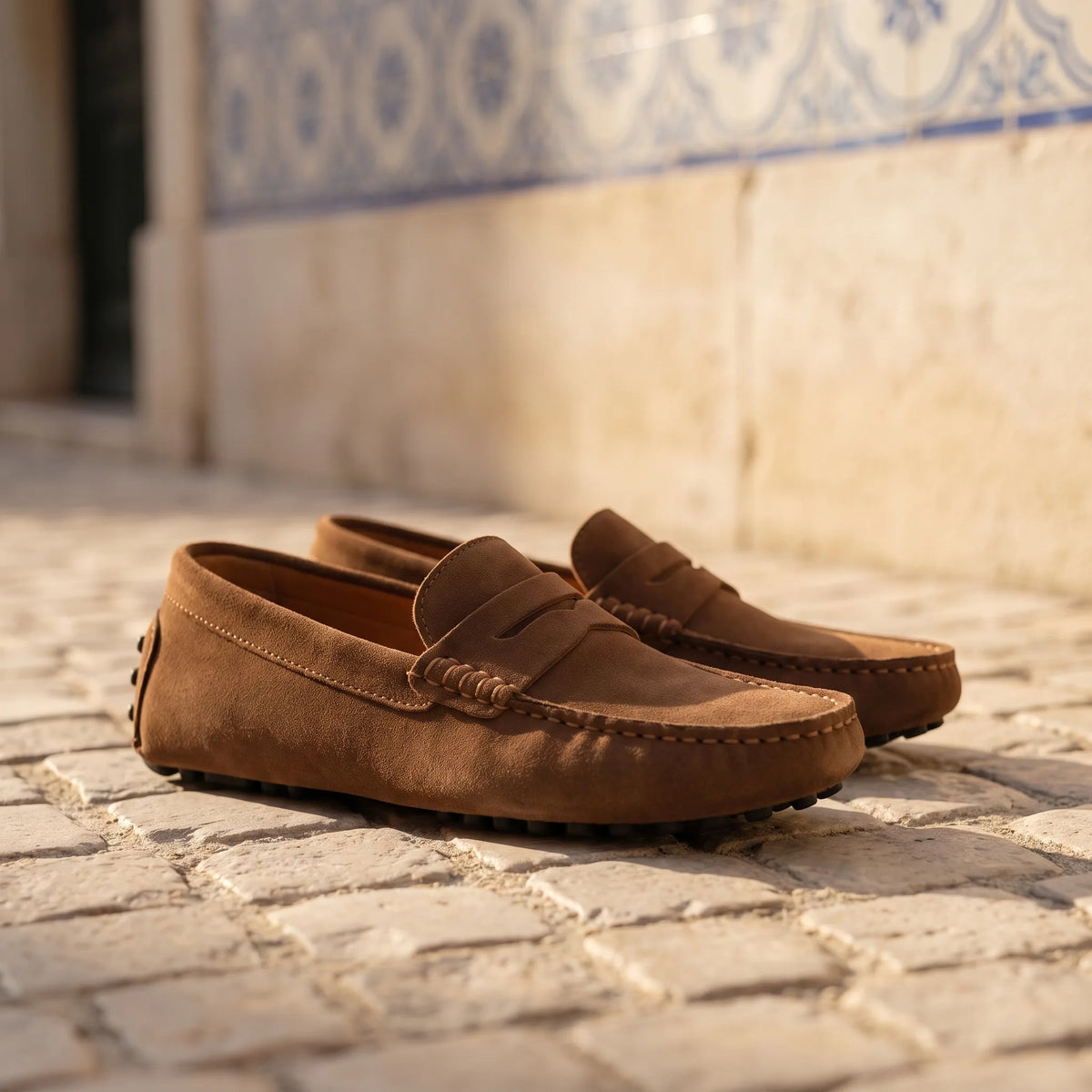 Mocassins Respirants Effet Daim Pour Hommes - Lifestyle — Mediterranean Editorial