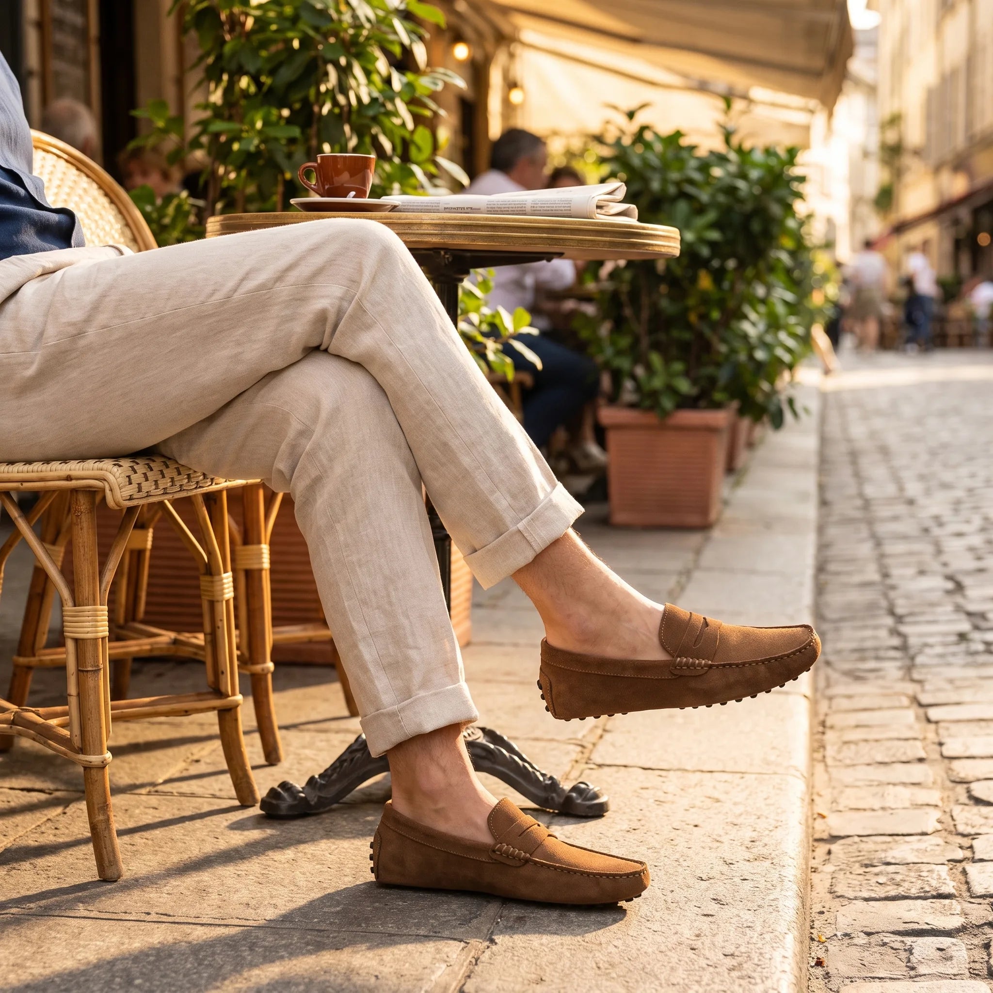 Mocassins Respirants Effet Daim Pour Hommes - Lifestyle — Worn Editorial