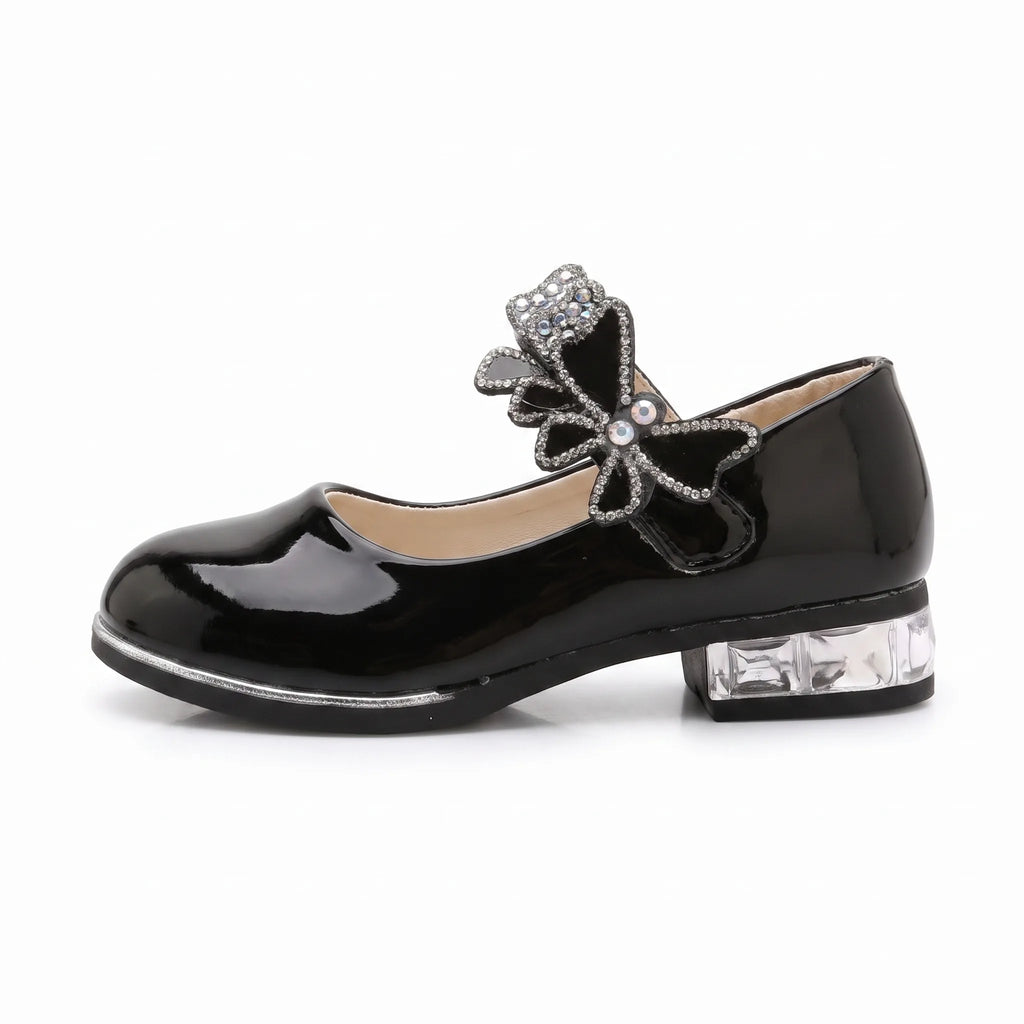 Mocassins Solides En Cuir Pour Fille - Studio — Side Profile