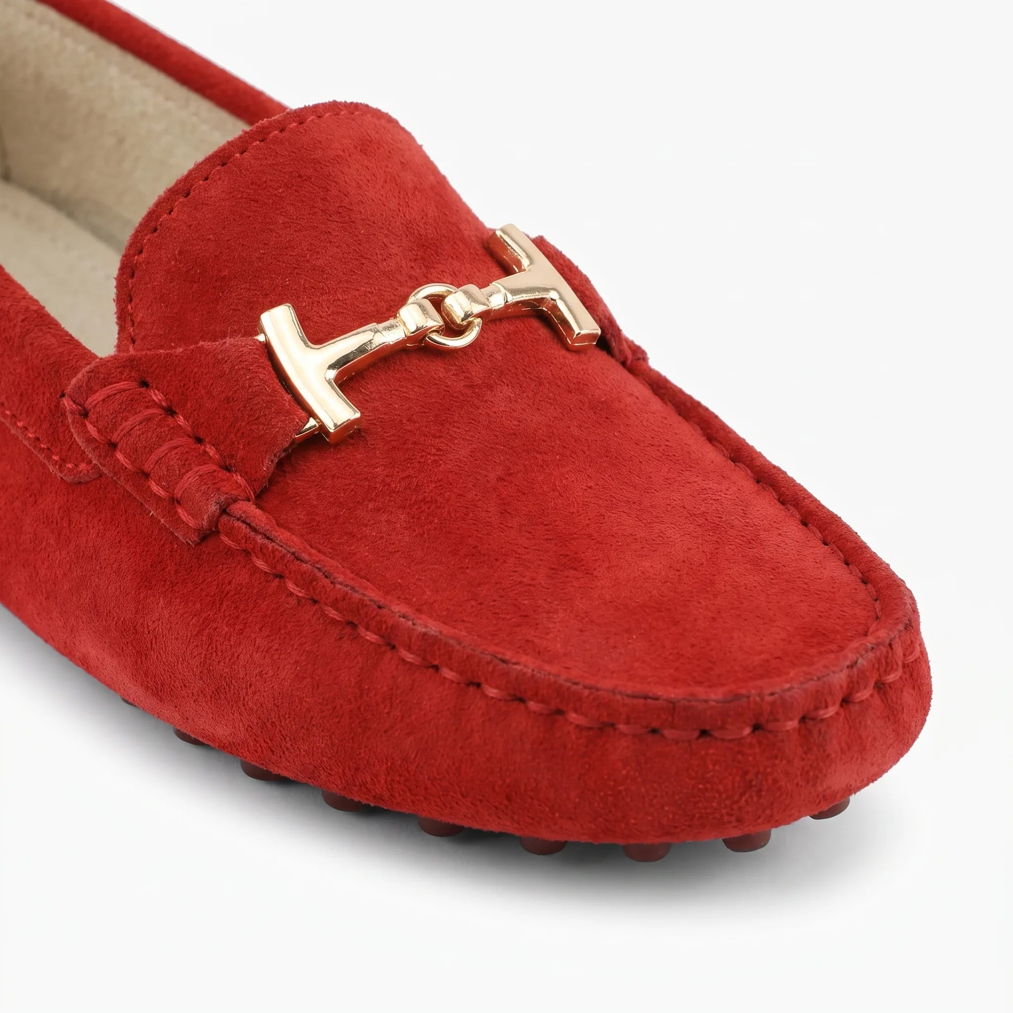 Mocassins Souples À Bout Rond Pour Femmes - Studio — Detail Close-up Image