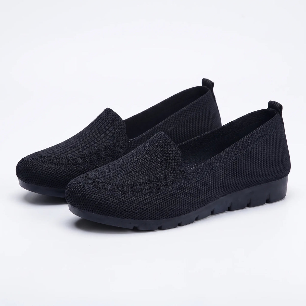 Mocassins Souples En Maille Pour Femmes - Studio — Front 3/4 Pair