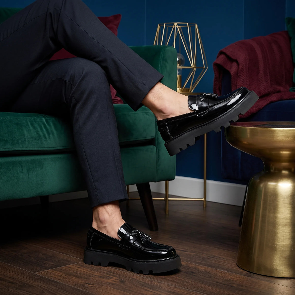 Mocassins Vernis À Plateforme Pour Hommes - Lifestyle — Worn Editorial