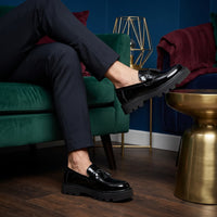 Mocassins Vernis À Plateforme Pour Hommes - Lifestyle — Worn Editorial