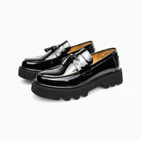 Mocassins Vernis À Plateforme Pour Hommes - Studio — Front 3/4 Pair