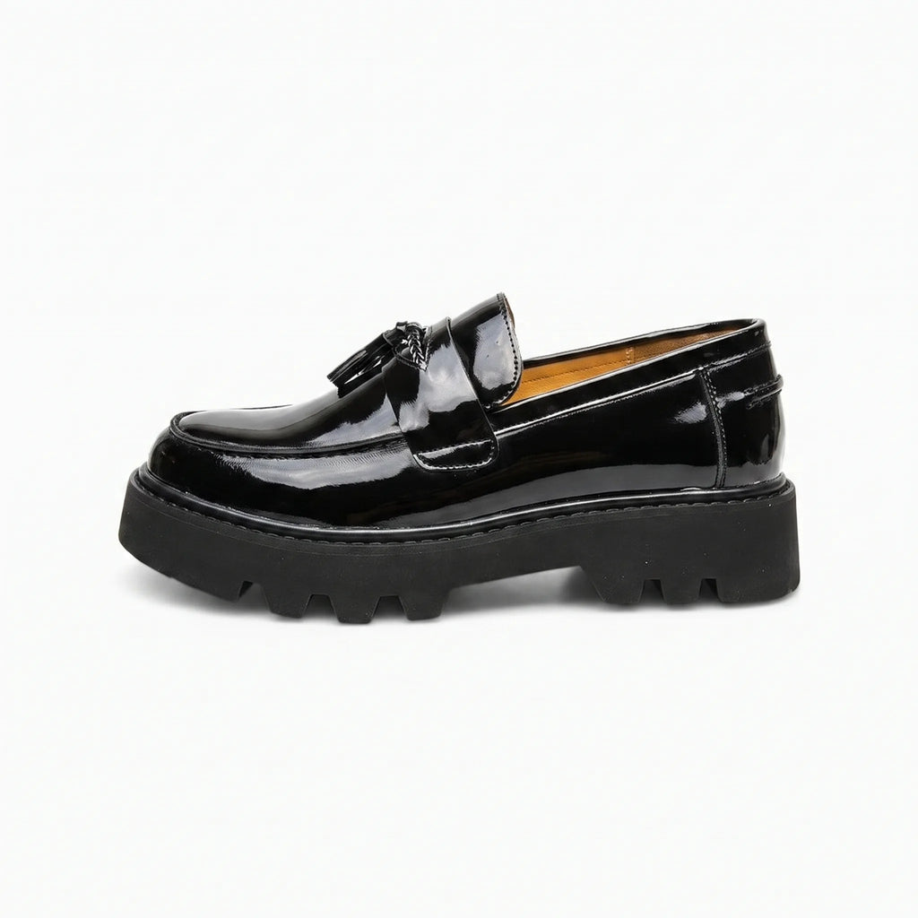 Mocassins Vernis À Plateforme Pour Hommes - Studio — Side Profile
