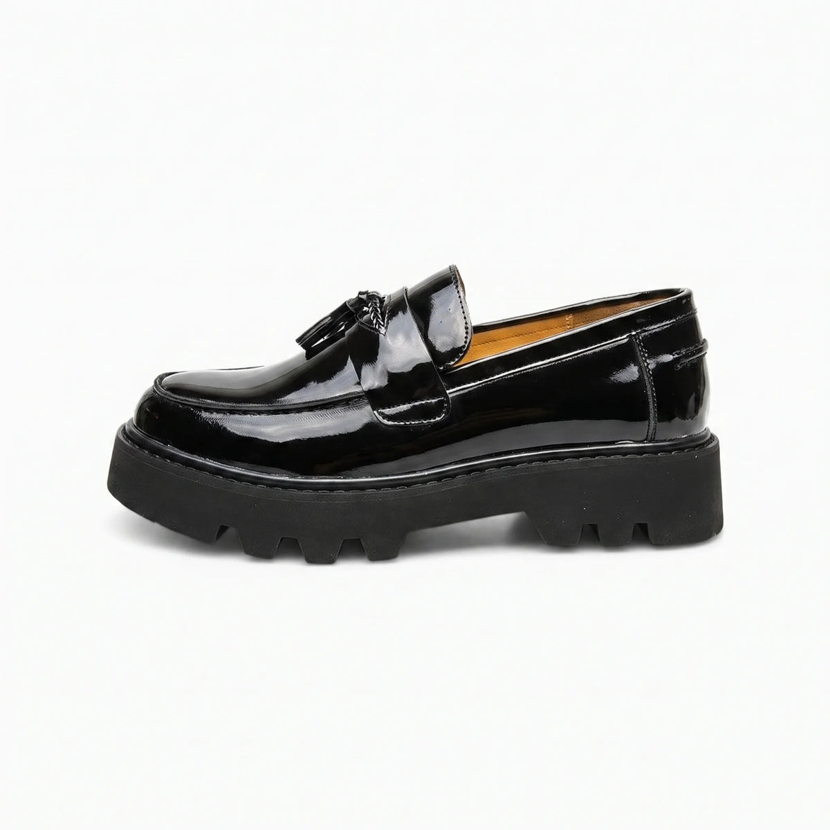 Mocassins Vernis À Plateforme Pour Hommes - Studio — Side Profile