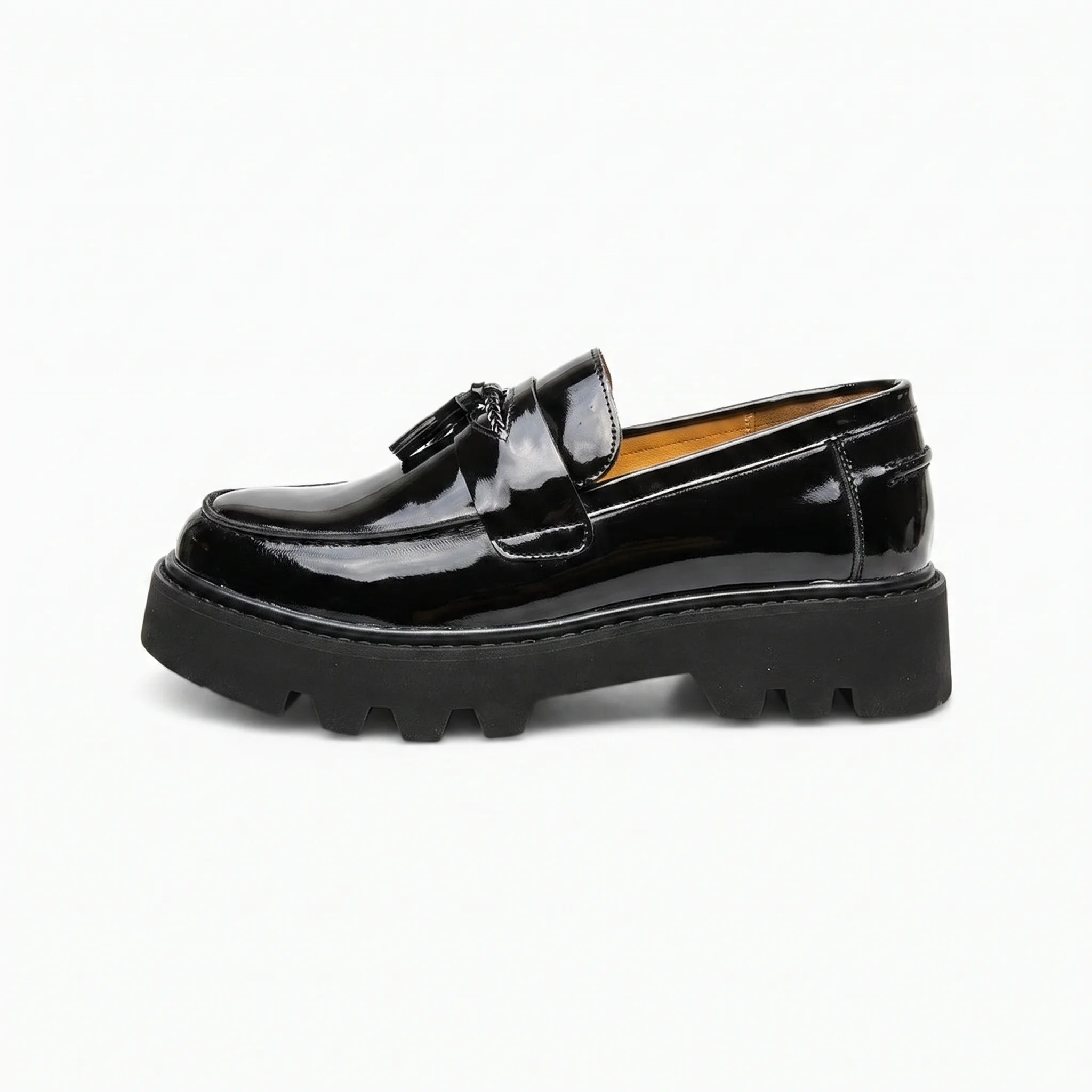 Mocassins Vernis À Plateforme Pour Hommes - Studio — Side Profile