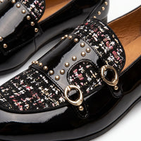 Mocassins Vernis De Luxe À Paillettes Pour Hommes - Studio — Detail Close-up