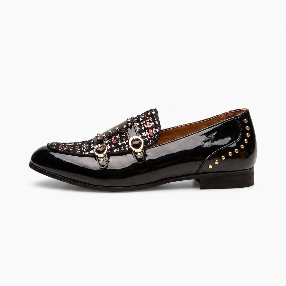 Mocassins Vernis De Luxe À Paillettes Pour Hommes - Studio — Side Profile