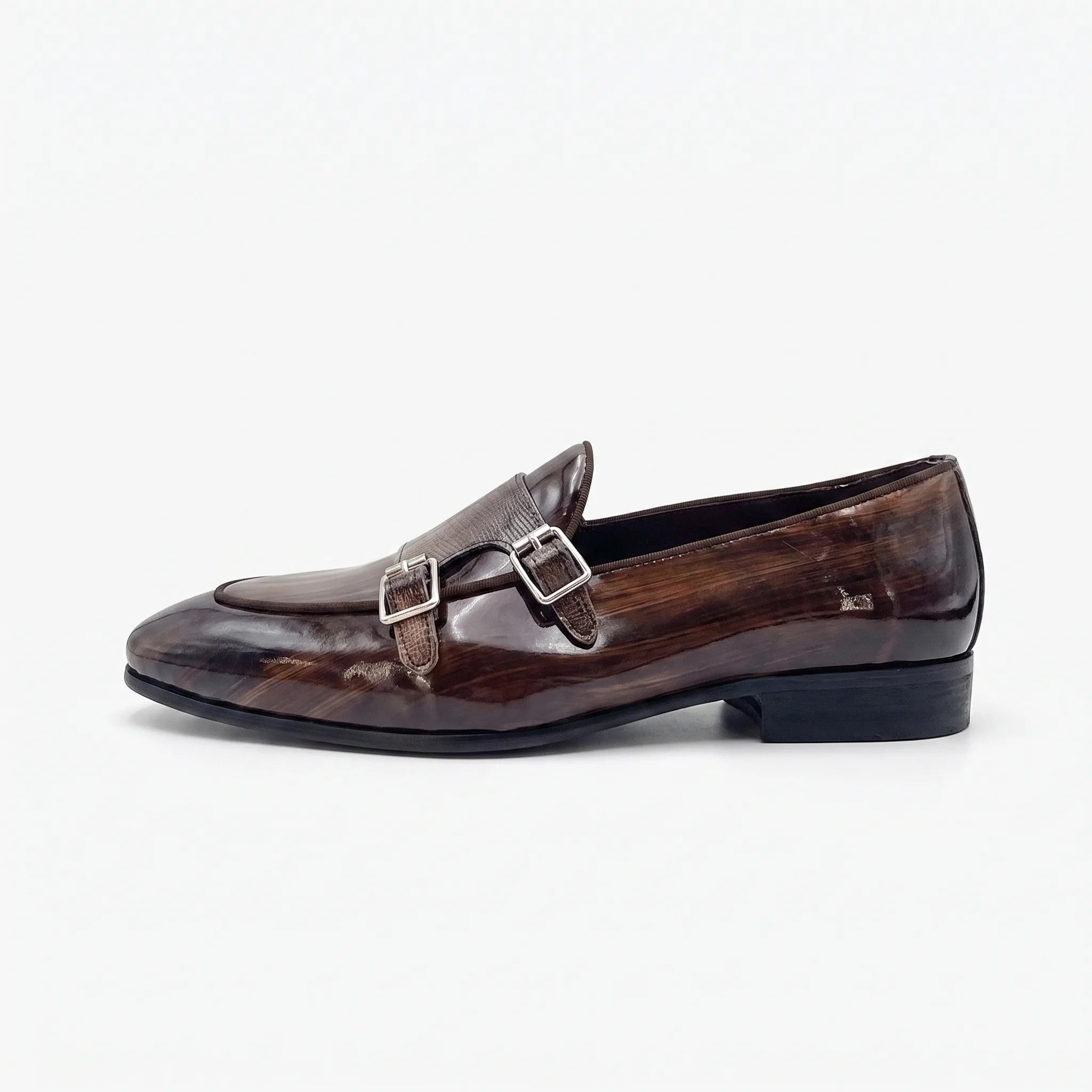 Mocassins Vernis Marrons De Luxe - Studio — Side Profile