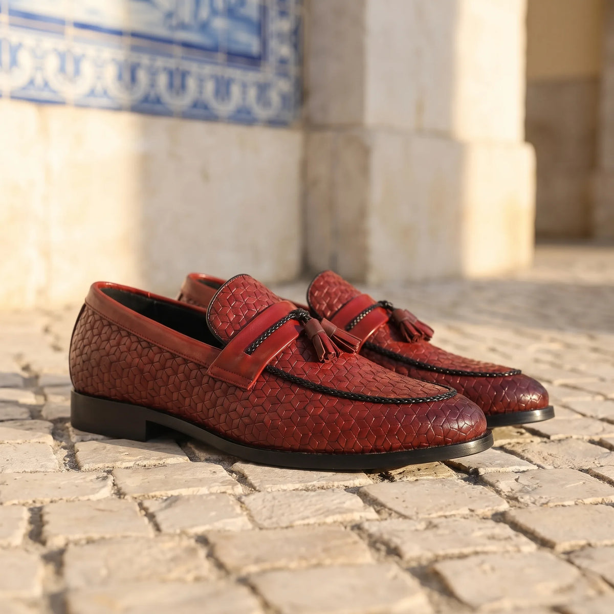 Mocassins Vintage À Glands Colorés - Lifestyle — Mediterranean Editorial
