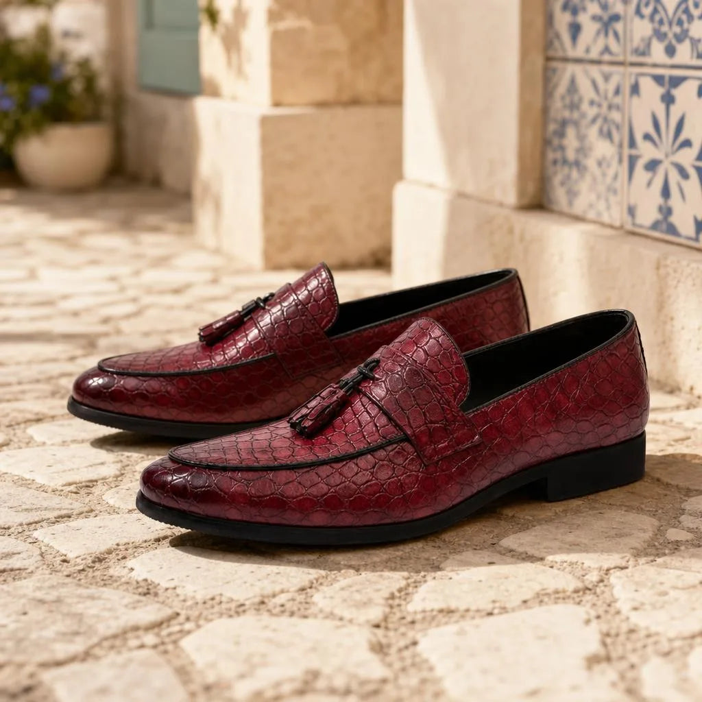 Mocassins Vintage À Glands Colorés - Lifestyle — Mediterranean Editorial