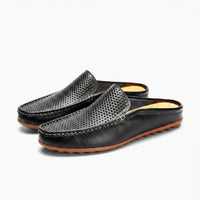 Mules Mocassins Souples En Cuir Synthétique - Studio — Front 3/4 Pair